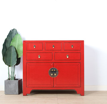 Yajutang china cabinet  2 doors 5 drawers