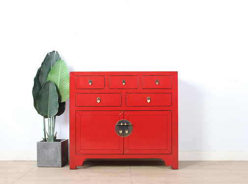 Yajutang china cabinet  2 doors 5 drawers