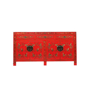 Yajutang sideboard hand gilt painting butterfly