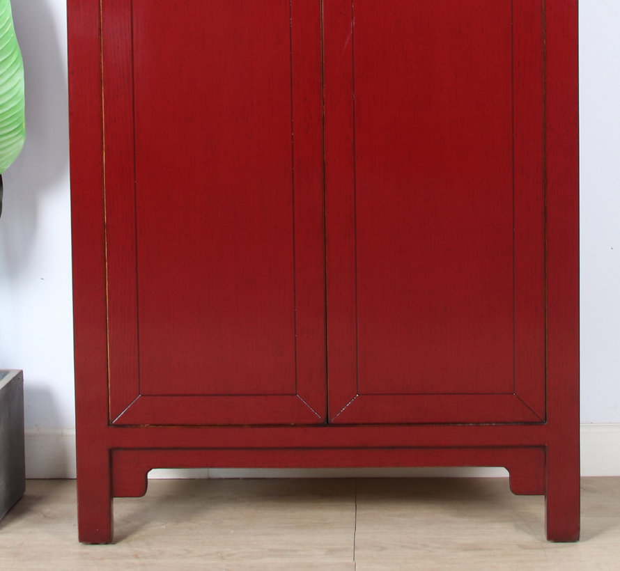 Shoe cabinet wardrobe 2 doors purple red RAL3004