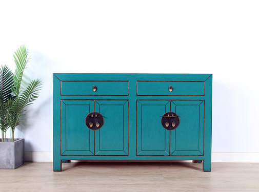 Yajutang Sideboard 4 doors 2 drawers turquoise