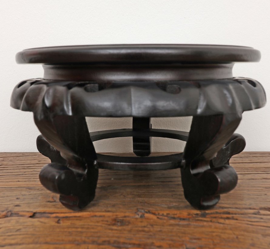 Wooden base coaster small table Ø23 cm