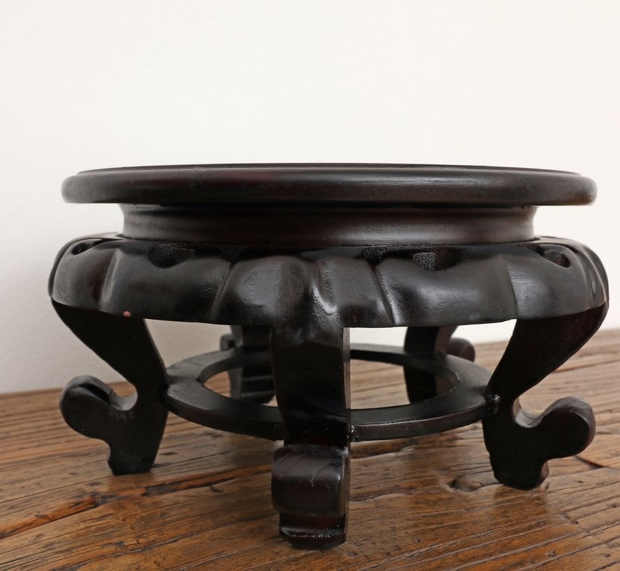 Wooden base coaster small table Ø23 cm