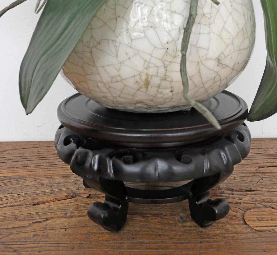 Wooden base coaster small table Ø23 cm