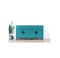 chinesische Kommode Sideboard 4 Türen 3 Schubladen türkis RAL5018