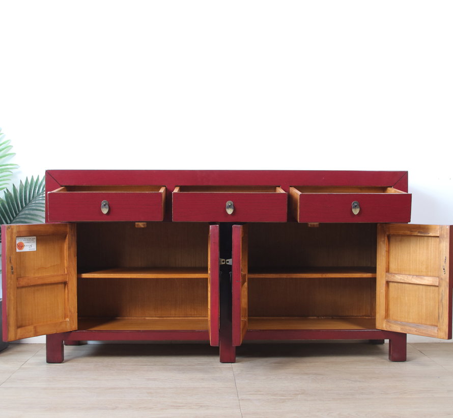 chinesische Kommode Sideboard 4 Türen 3 Schubladen