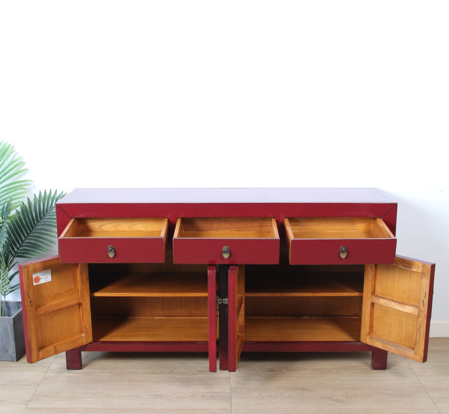 chinesische Kommode Sideboard 4 Türen 3 Schubladen