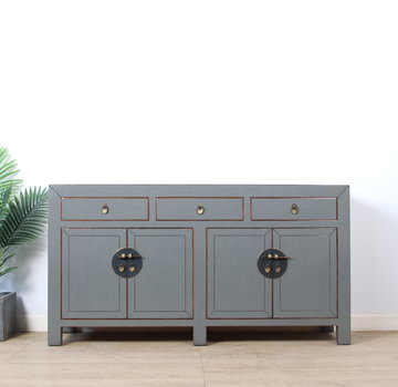 Yajutang Chinese sideboard 4 doors 3 drawers   RAL7005
