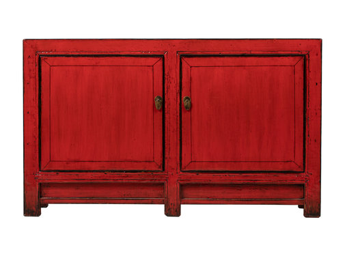 Yajutang Antikes Sideboard chinesische Kommode rot