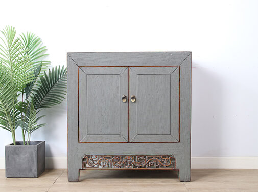 Yajutang Antike chinesische Kommode grau  RAL7005