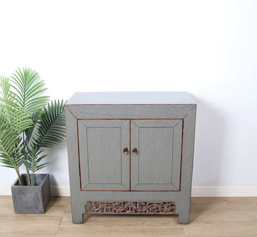 Antique Chinese  dresser  gray  RAL7005