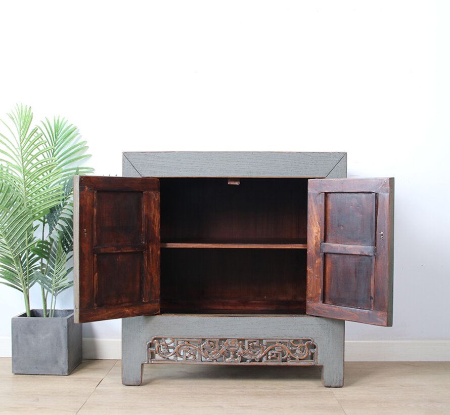 Antique Chinese  dresser  gray  RAL7005