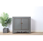 Antike chinesische Kommode grau  RAL7005