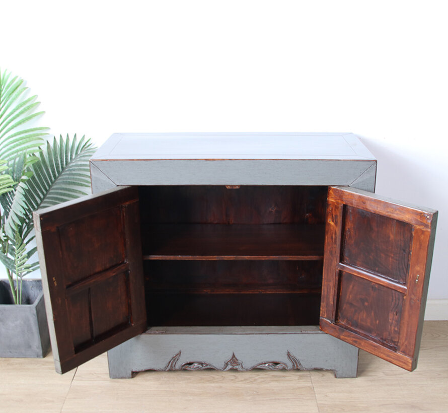 Antique Chinese  dresser  gray  RAL7005