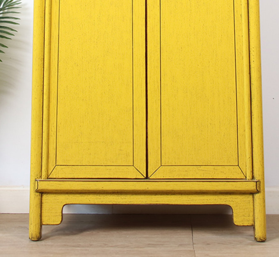 Chinese wedding cabinet 2 doors yellow