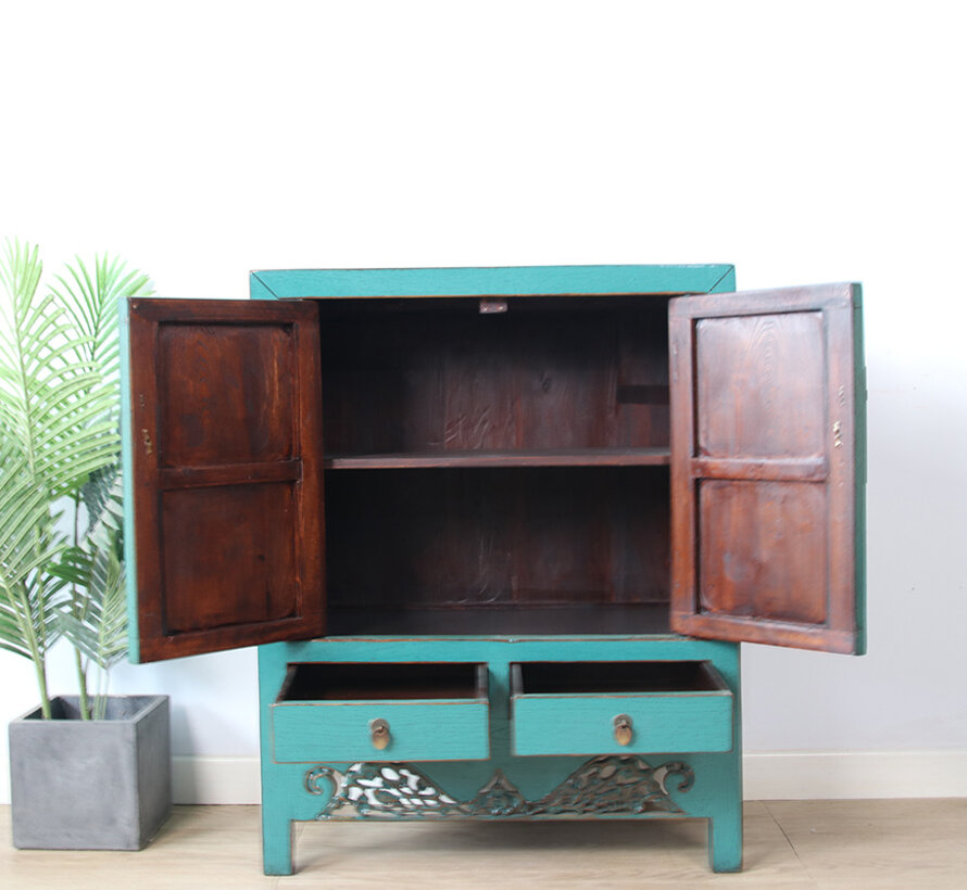 Antique Chinese  dresser turquoise