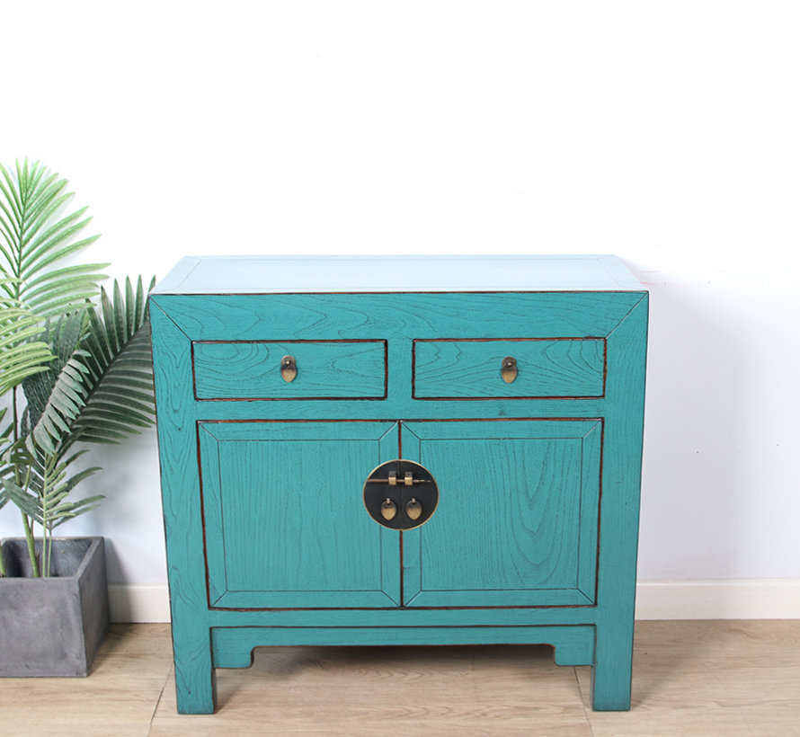 Antique Chinese  dresser  turquoise