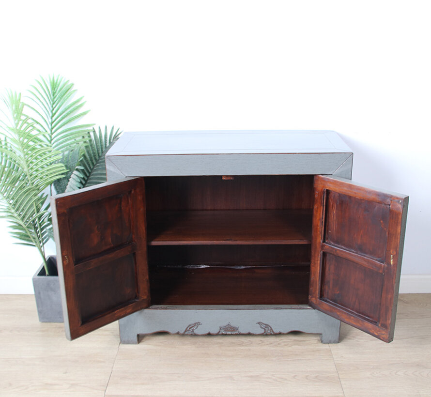 Antique Chinese  dresser  gray  RAL7005