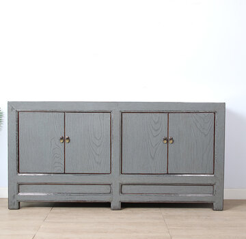 Yajutang Antike chinesische Kommode grau RAL7005