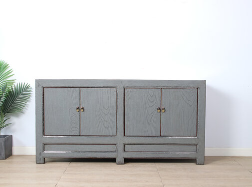 Yajutang Antike chinesische Kommode grau RAL7005