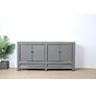 Antike chinesische Kommode grau  RAL7005
