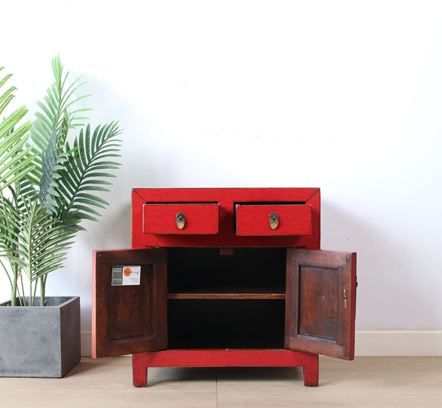 Antique Chinese  dresser red