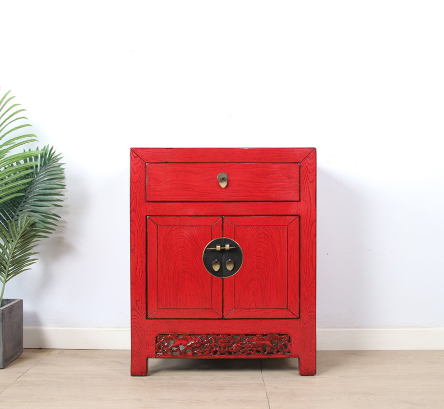 Antique Chinese  dresser  red