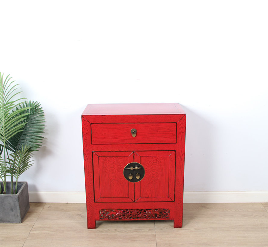 Antique Chinese  dresser  red