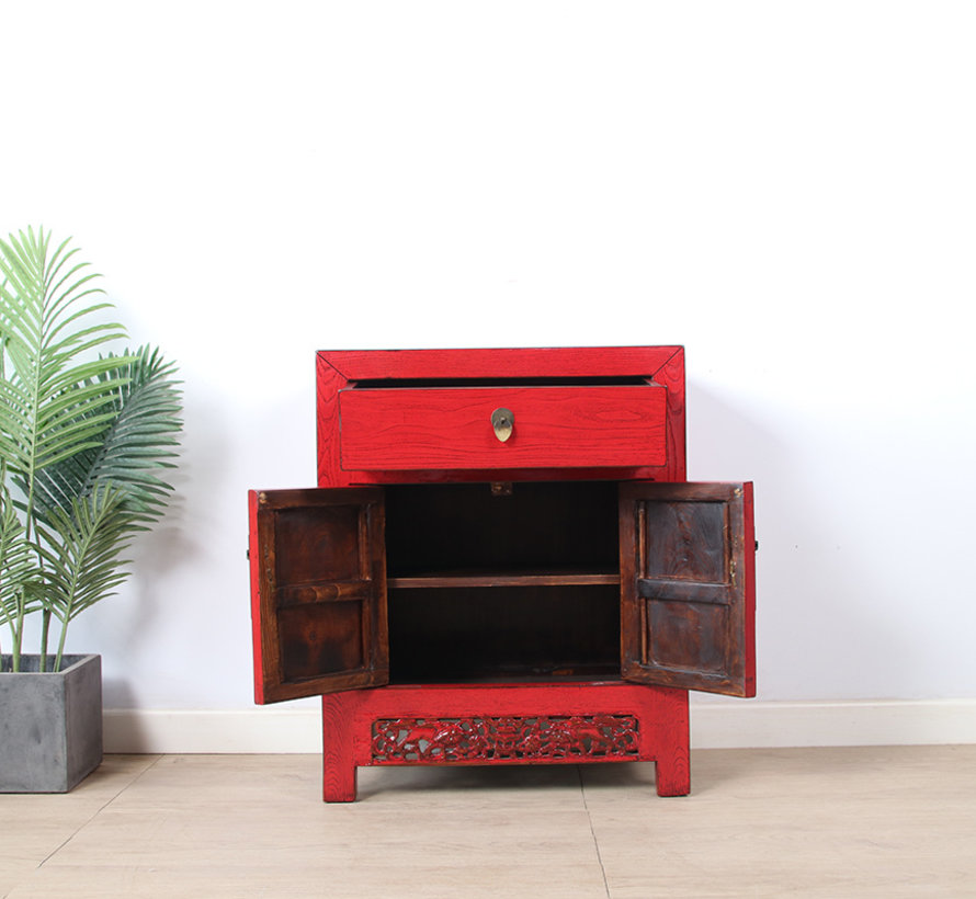 Antique Chinese  dresser  red