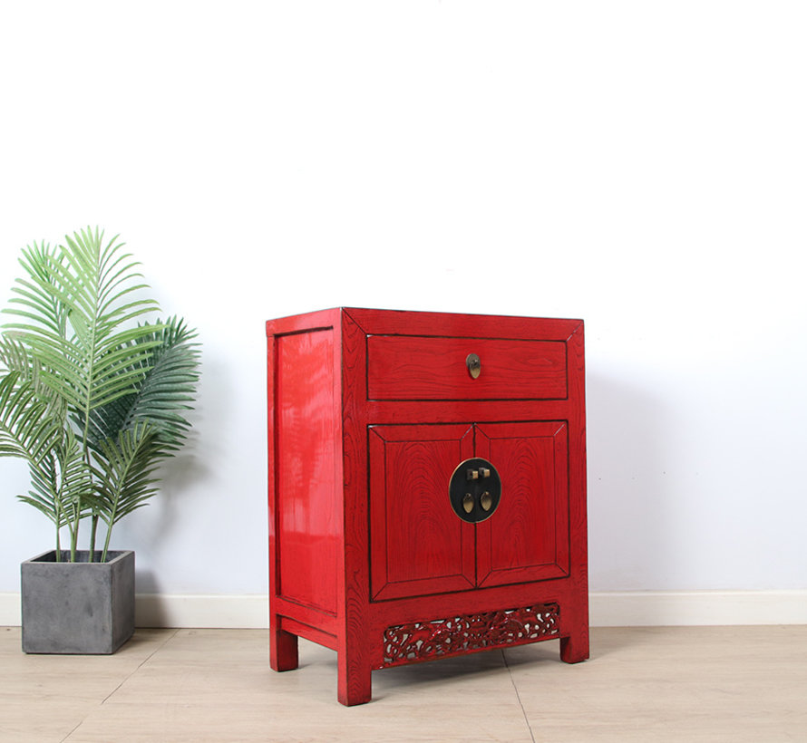 Antique Chinese  dresser  red