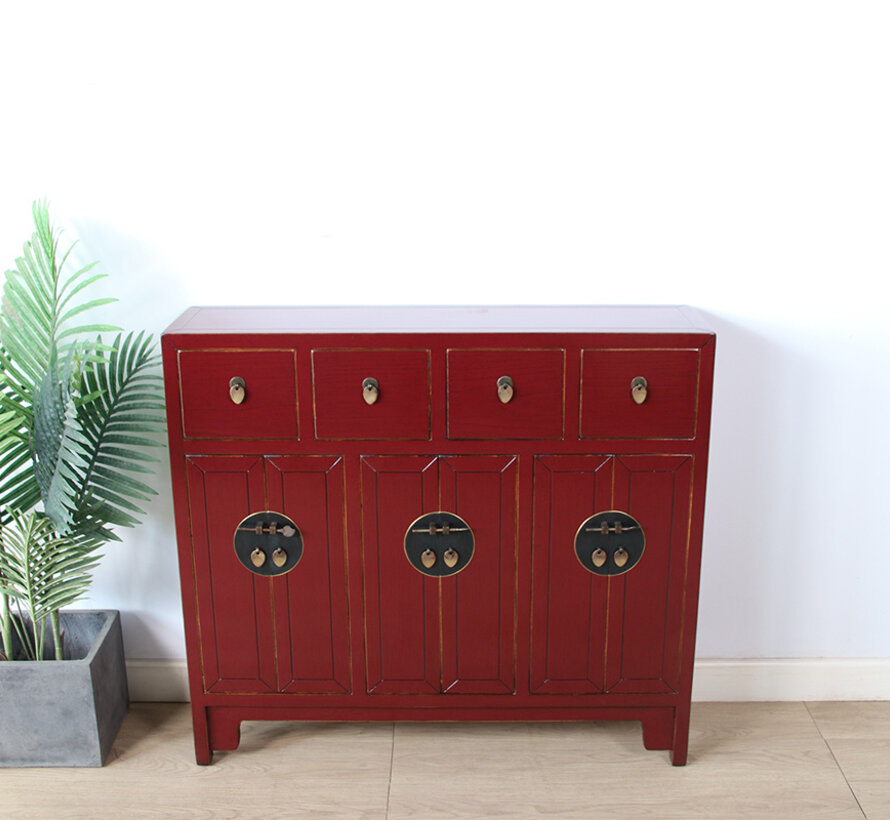 Chinese dresser sideboard purpurrot RAL3004