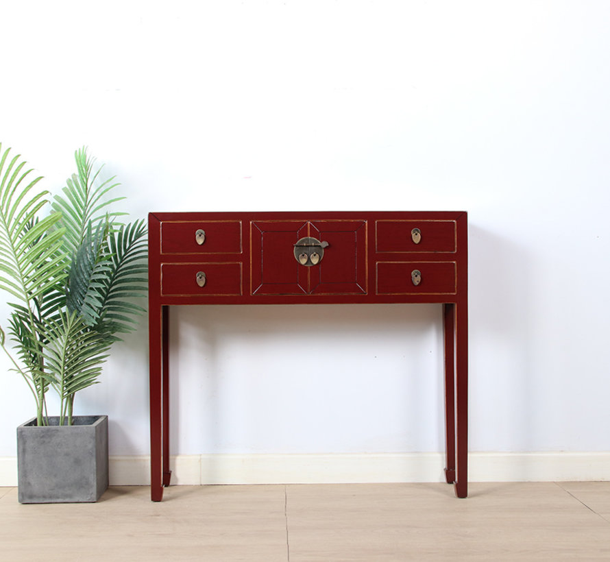 China console sideboard side table dresser solid wood RAL3004