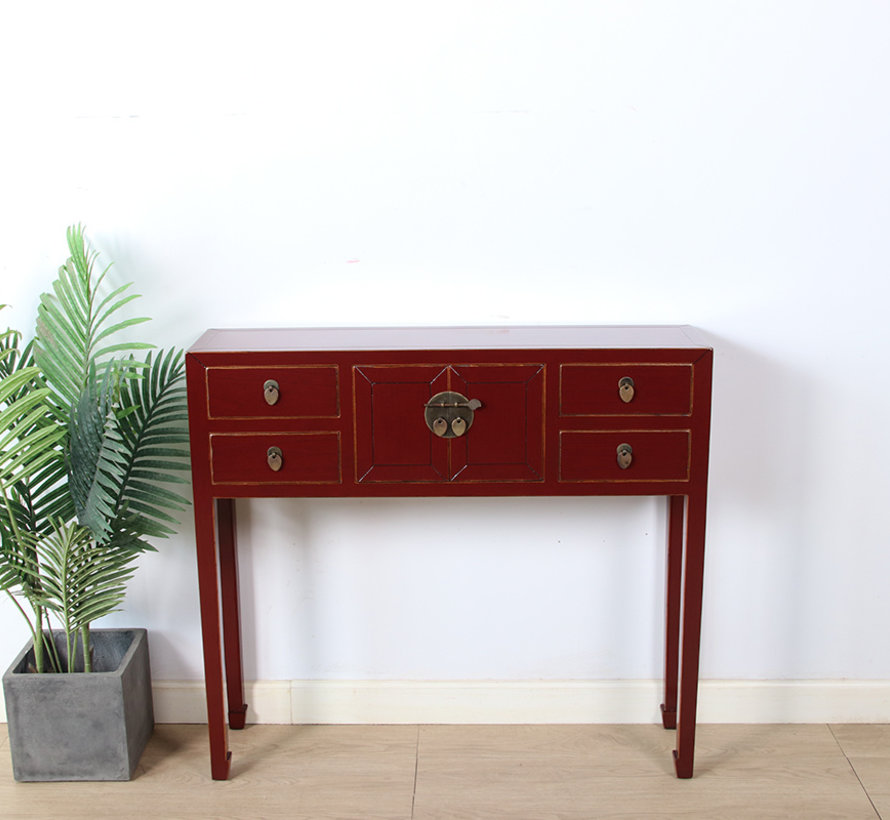 China console sideboard side table dresser solid wood RAL3004