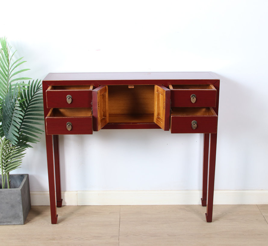 China console sideboard side table dresser solid wood RAL3004