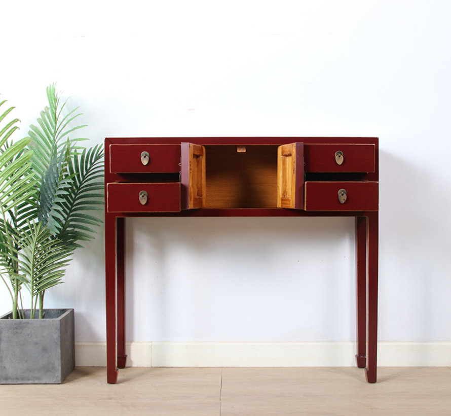 China console sideboard side table dresser solid wood RAL3004