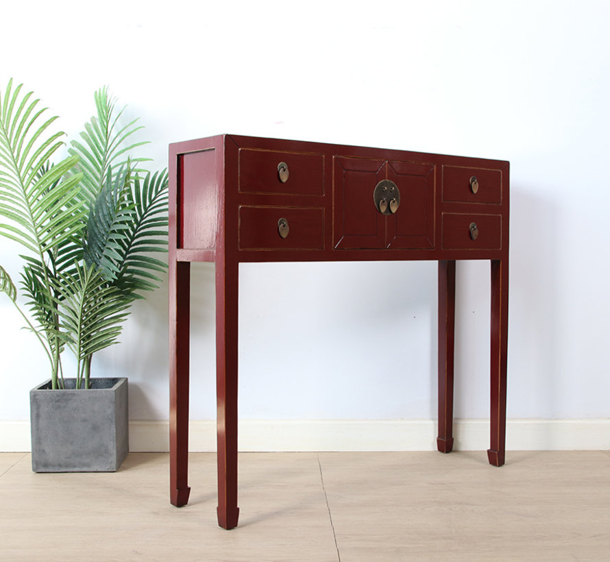 China console sideboard side table dresser solid wood RAL3004