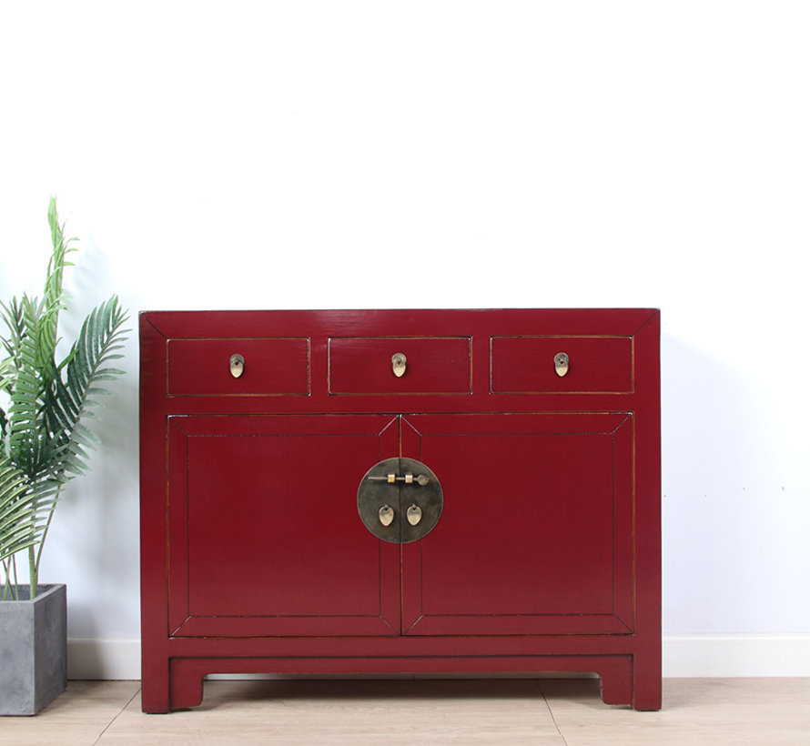 Chinese dresser sideboard purple red RAL3004
