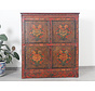 Tibetische  Kommode  wunderschönem handbemaltem Blumenmotiv