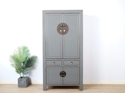 Yajutang Chinese wedding cabinet gray RAL7005