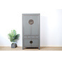 Chinese wedding cabinet 4 doors 2 drawers gray RAL7005