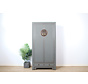Chinese wedding cabinet 2 doors 2 drawers gray RAL7005