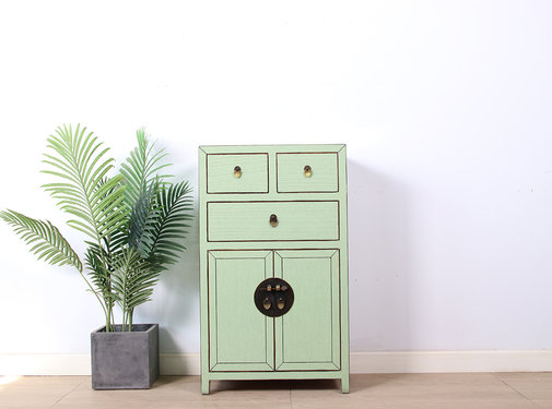 Yajutang Chinese chest of drawers mint RAL6019