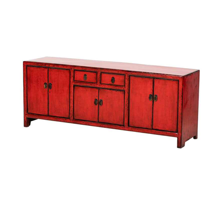 Antique sideboard dresser red