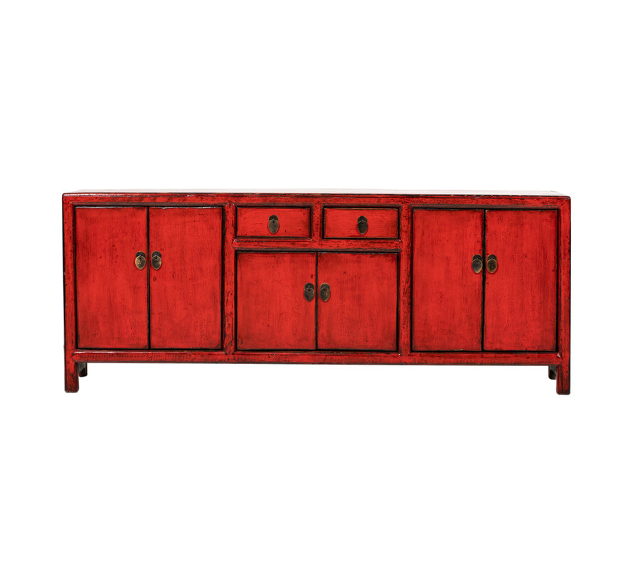 Antique sideboard dresser red