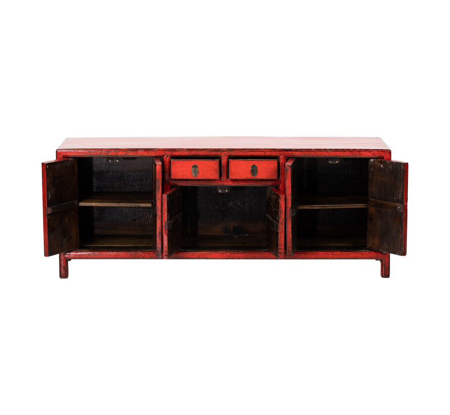 Antique sideboard dresser red