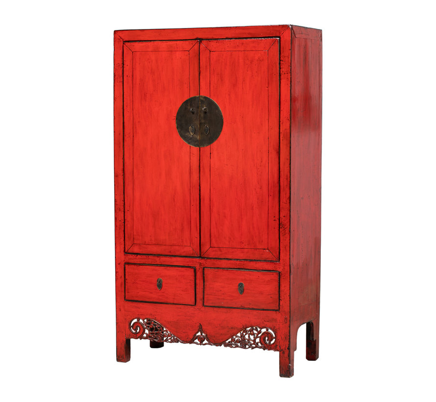 Antique Chinese Wedding Cabinet Wardrobes red