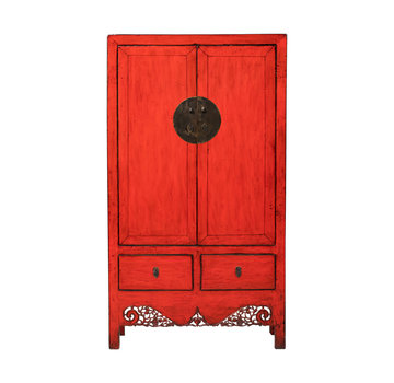 Yajutang antik chinesisch Hochzeitsschrank rot
