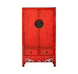 Antique Chinese Wedding Cabinet Wardrobes red