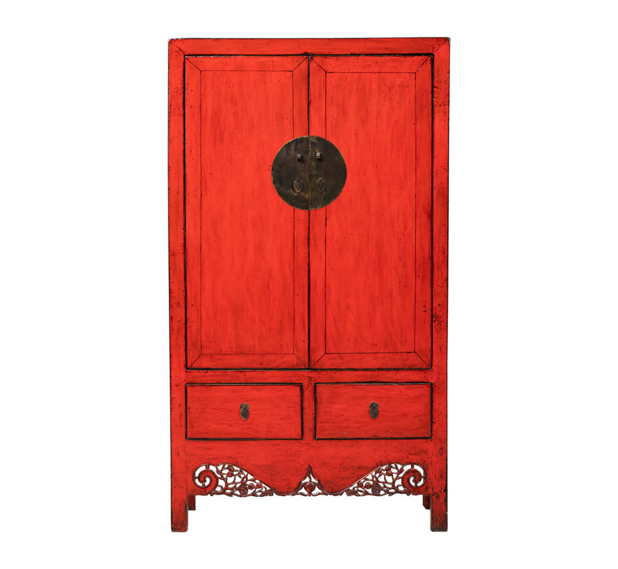 Antique Chinese Wedding Cabinet Wardrobes red