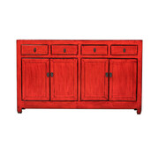 Yajutang Antique Chinese sideboard red